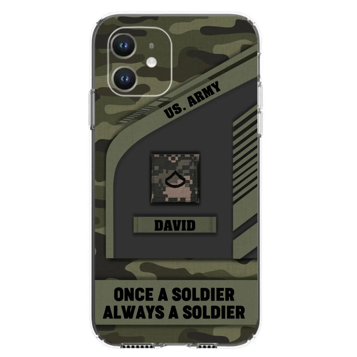 Custom Personalized Veteran Phone Case - Gift Idea For Veteran/Veterans Day - Once A Soldier Always A Soldier - Case for iPhone/Samsung