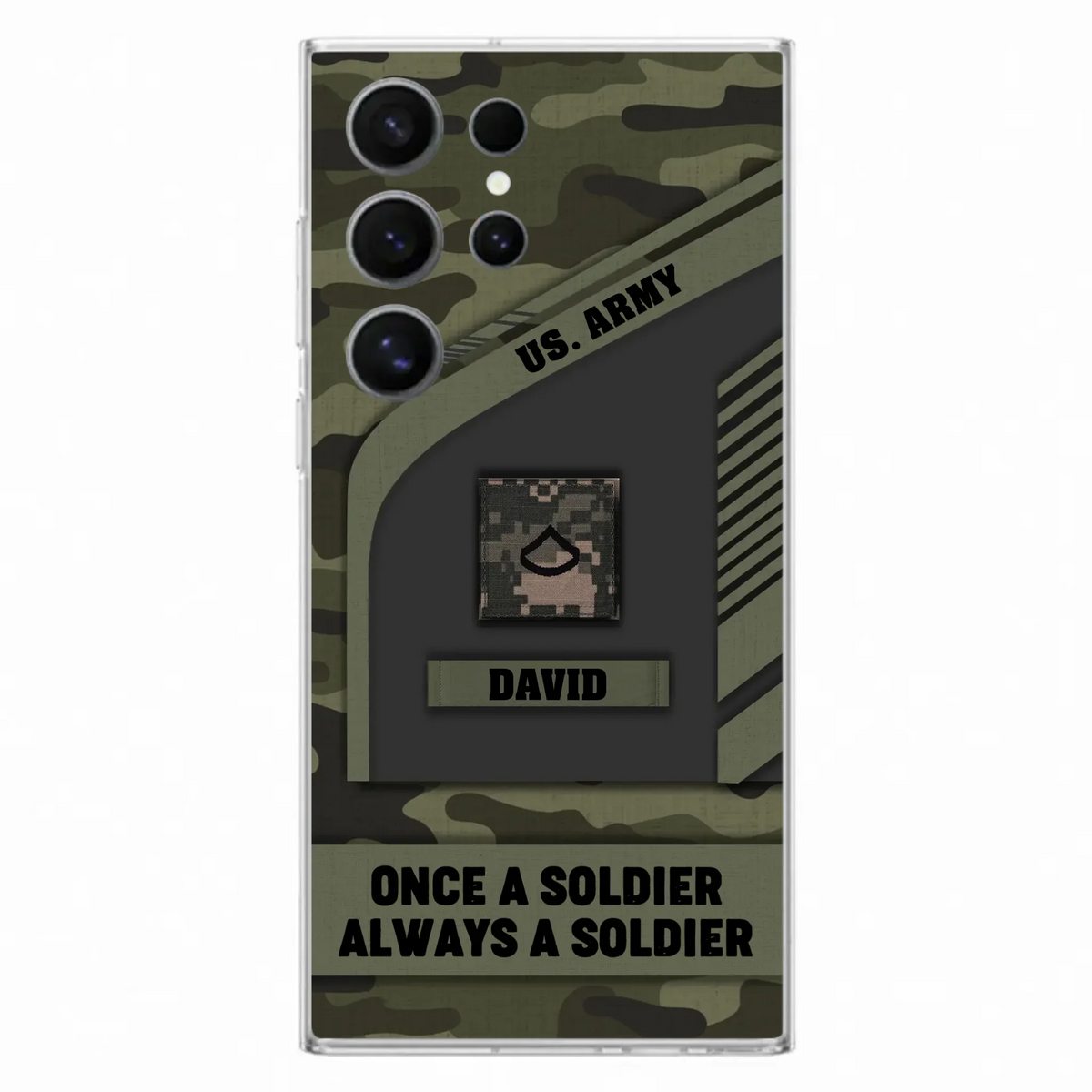 Custom Personalized Veteran Phone Case - Gift Idea For Veteran/Veterans Day - Once A Soldier Always A Soldier - Case for iPhone/Samsung