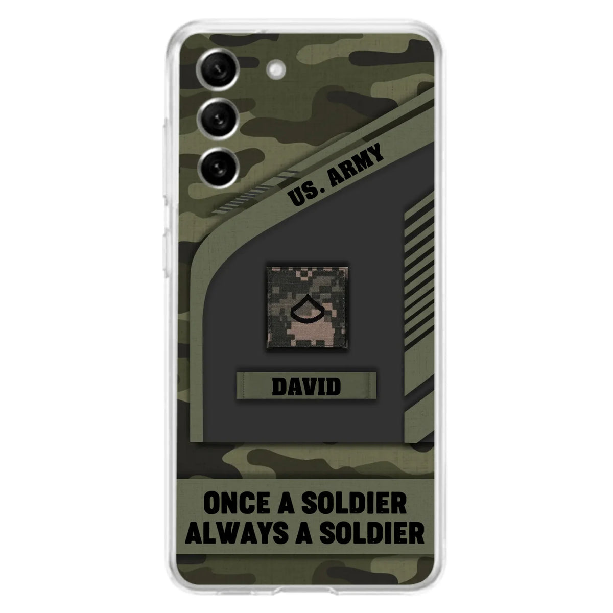 Custom Personalized Veteran Phone Case - Gift Idea For Veteran/Veterans Day - Once A Soldier Always A Soldier - Case for iPhone/Samsung