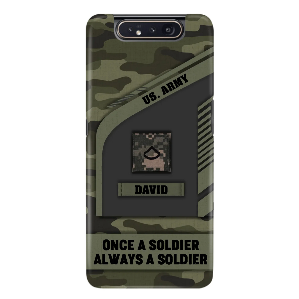 Custom Personalized Veteran Phone Case - Gift Idea For Veteran/Veterans Day - Once A Soldier Always A Soldier - Case for iPhone/Samsung