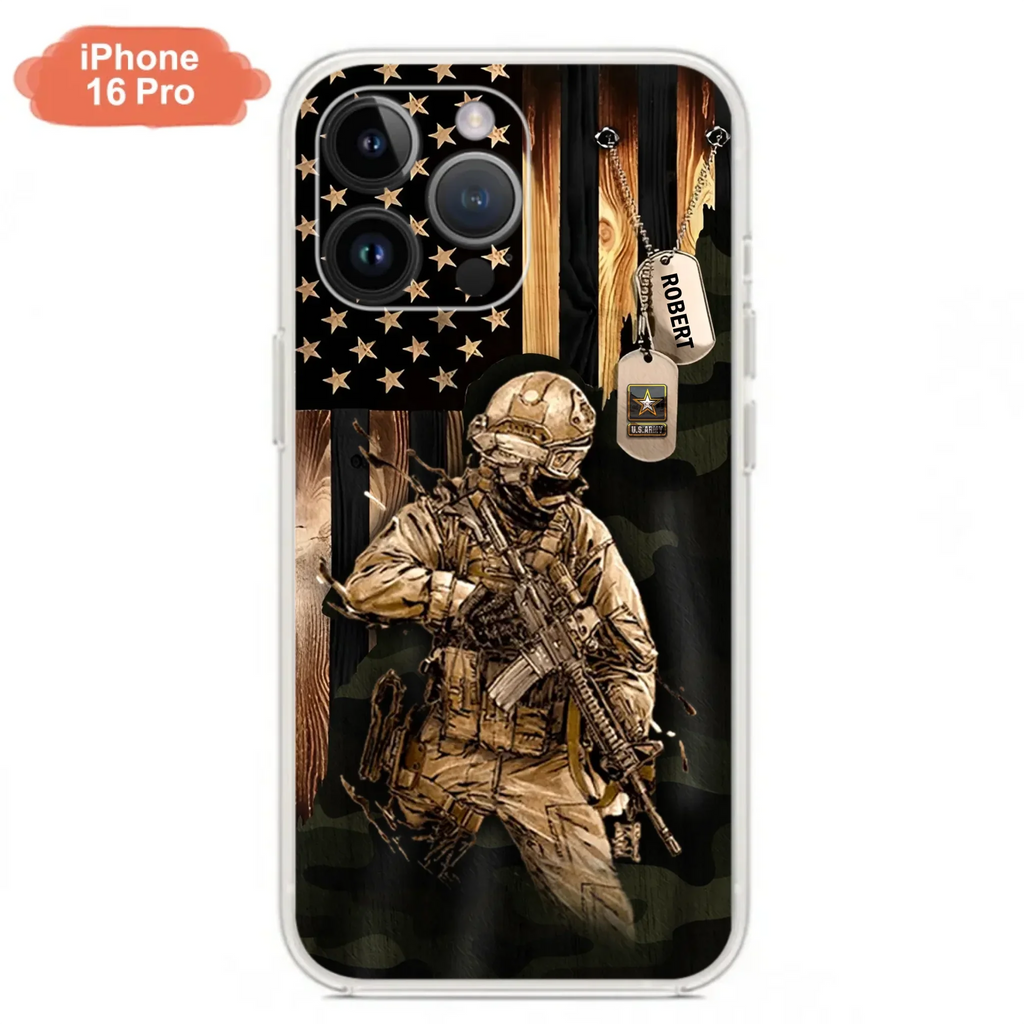 Custom Personalized Veteran iPhone/ Samsung Phone Case - Gift Idea For Veteran