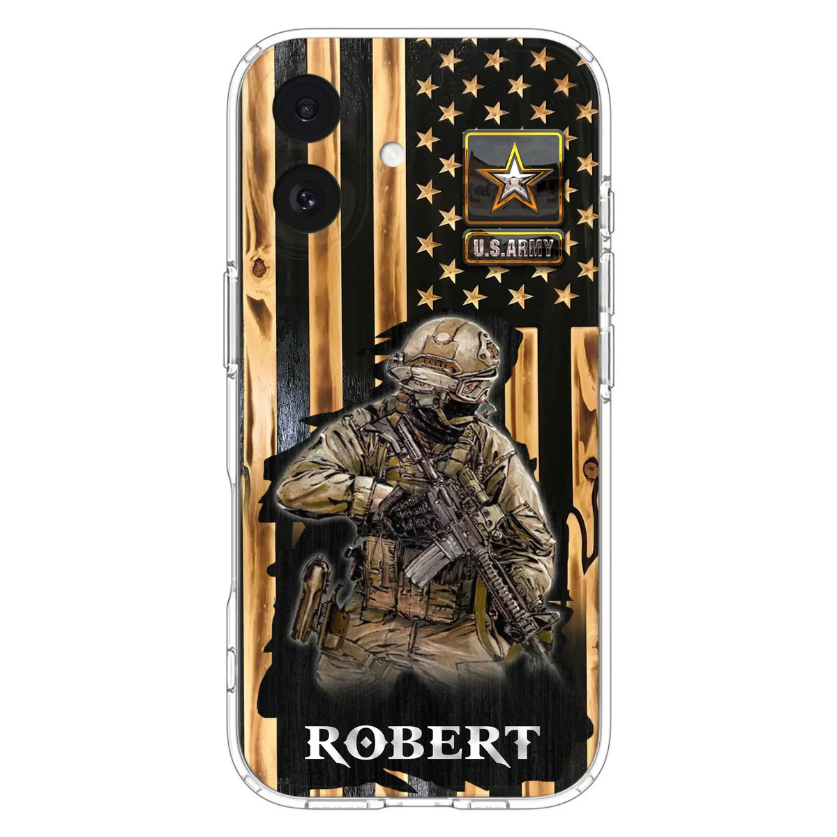 Custom Personalized Veteran US Flag Phone Case - Gift Idea For Veteran/ Soldier - Case For iPhone/ Samsung