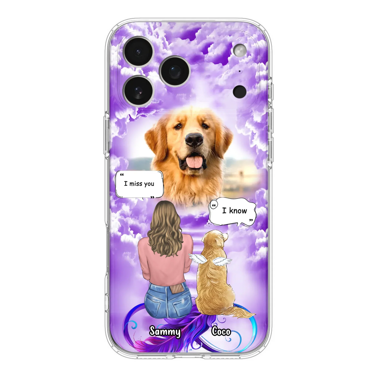 Custom Personalized Memorial Pet iPhone/ Samsung Case - Upload Photo - Memorial Gift Idea For Dog/Cat/Rabbit Lover