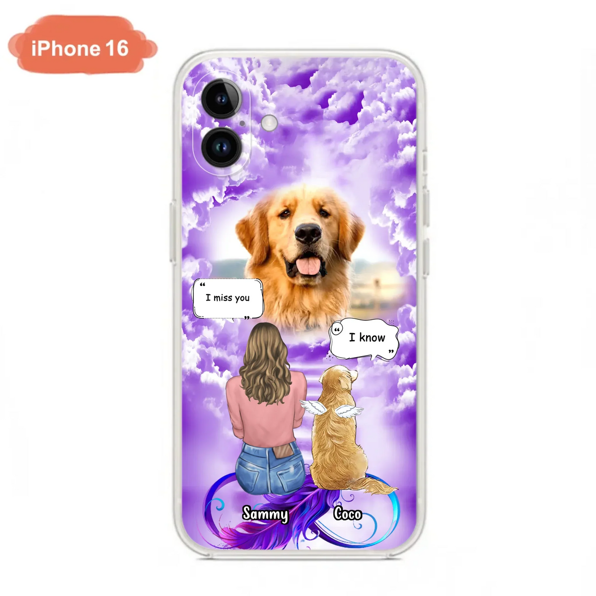 Custom Personalized Memorial Pet iPhone/ Samsung Case - Upload Photo - Memorial Gift Idea For Dog/Cat/Rabbit Lover