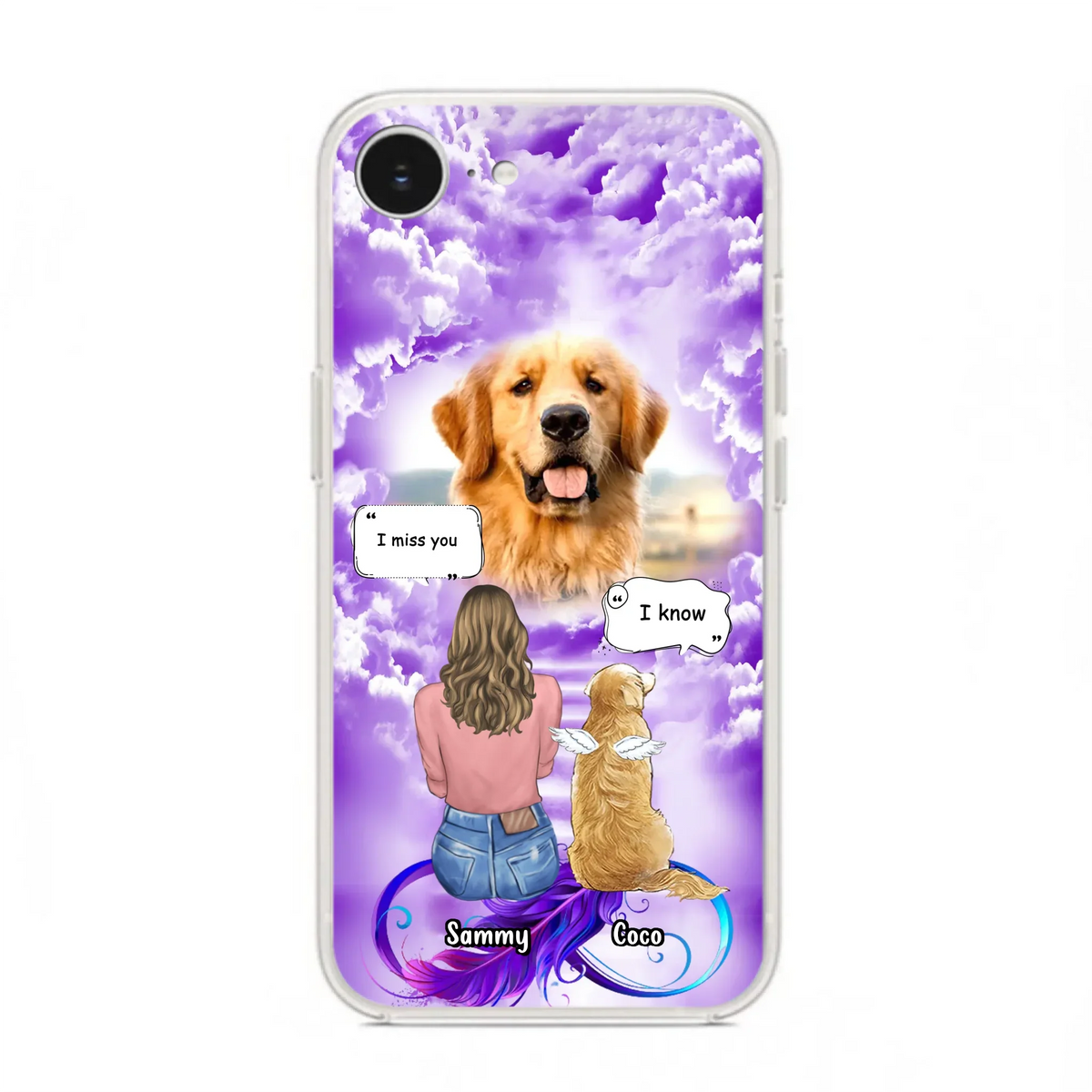 Custom Personalized Memorial Pet iPhone/ Samsung Case - Upload Photo - Memorial Gift Idea For Dog/Cat/Rabbit Lover