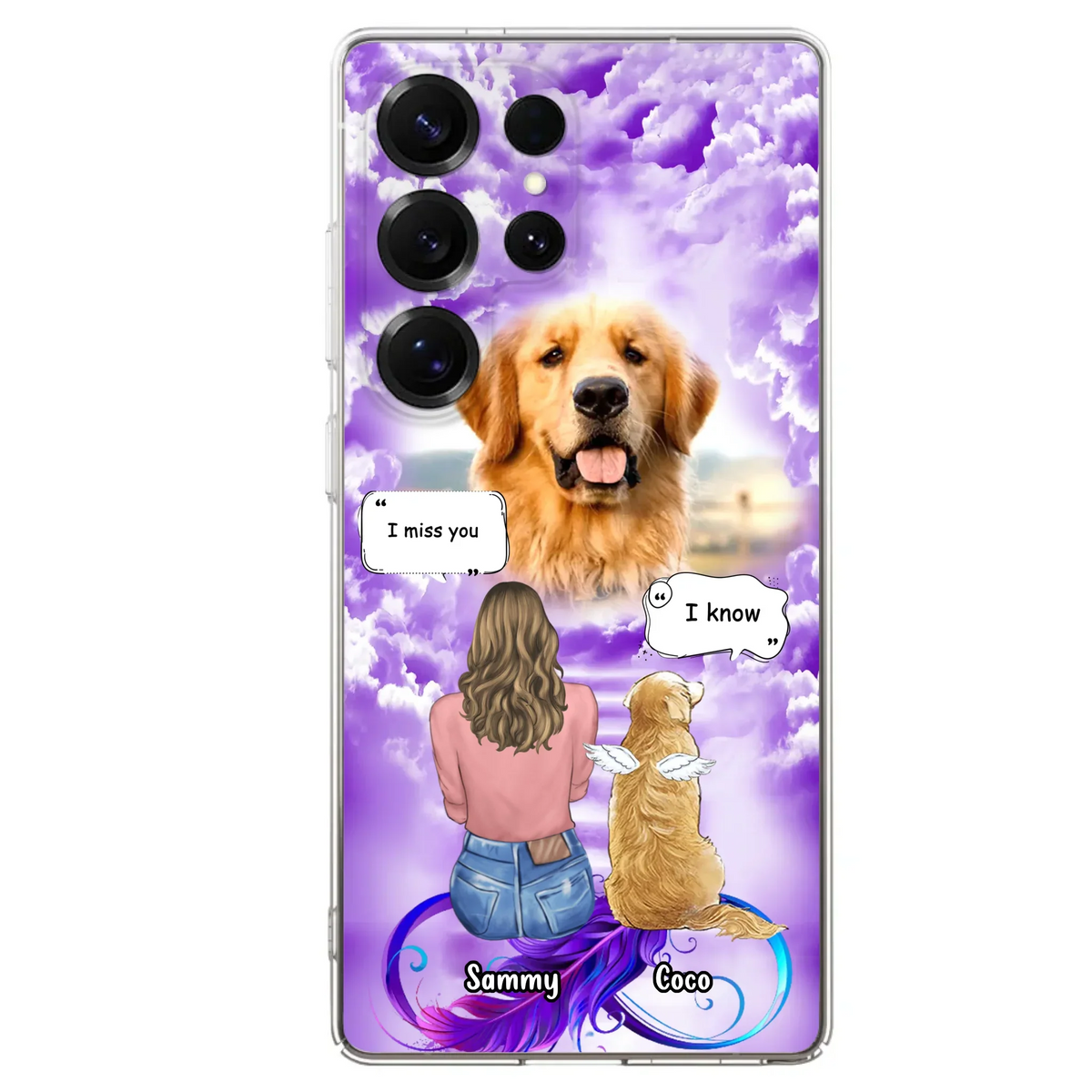 Custom Personalized Memorial Pet iPhone/ Samsung Case - Upload Photo - Memorial Gift Idea For Dog/Cat/Rabbit Lover