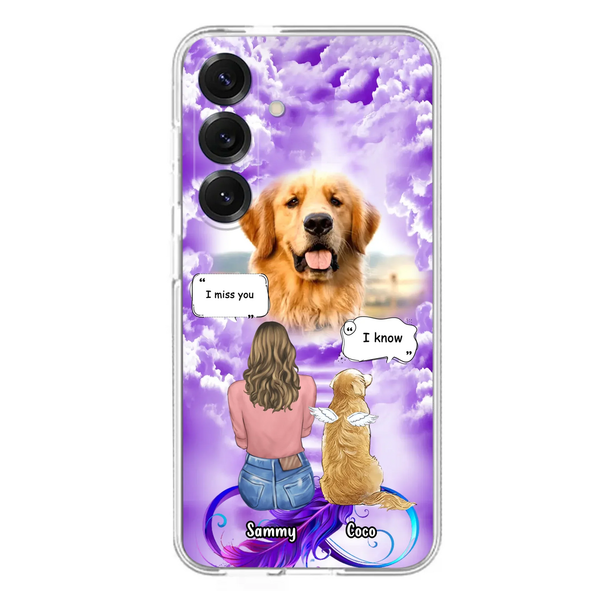Custom Personalized Memorial Pet iPhone/ Samsung Case - Upload Photo - Memorial Gift Idea For Dog/Cat/Rabbit Lover