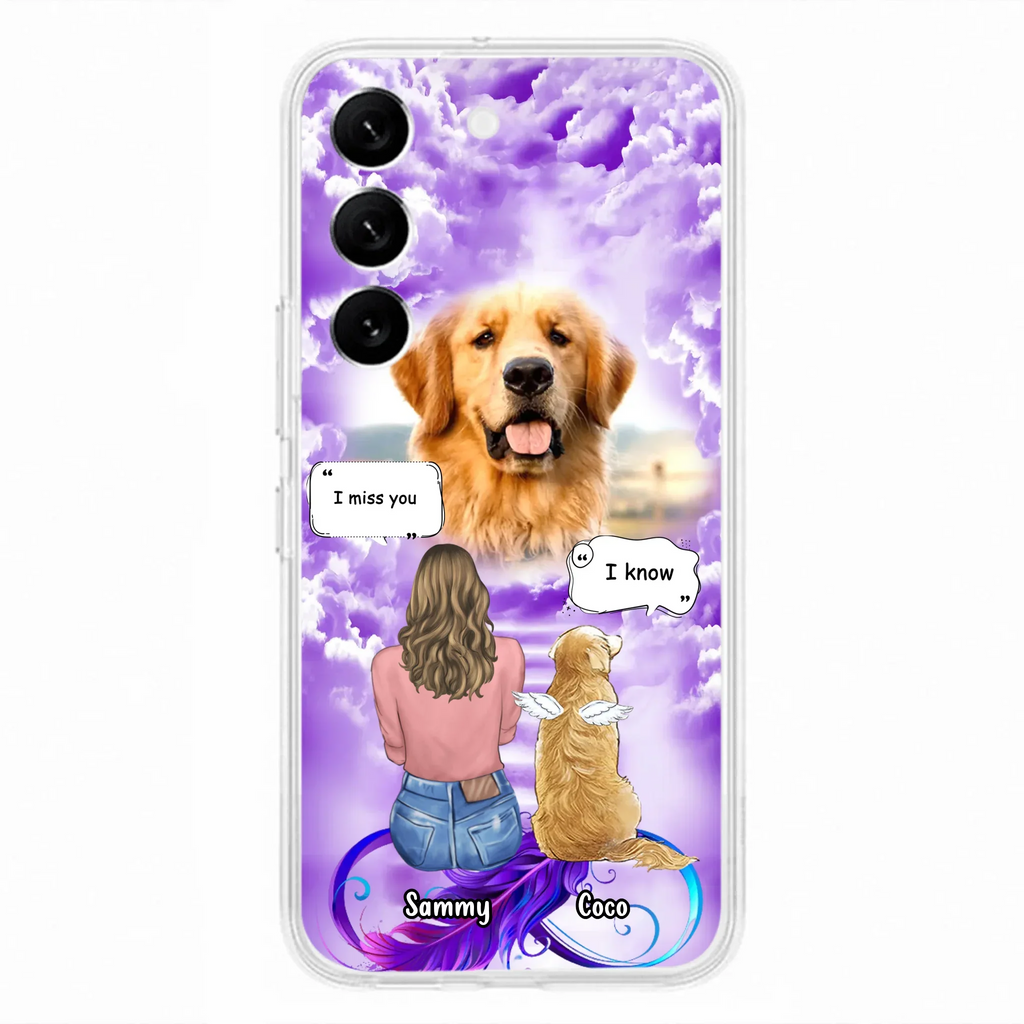 Custom Personalized Memorial Pet iPhone/ Samsung Case - Upload Photo - Memorial Gift Idea For Dog/Cat/Rabbit Lover