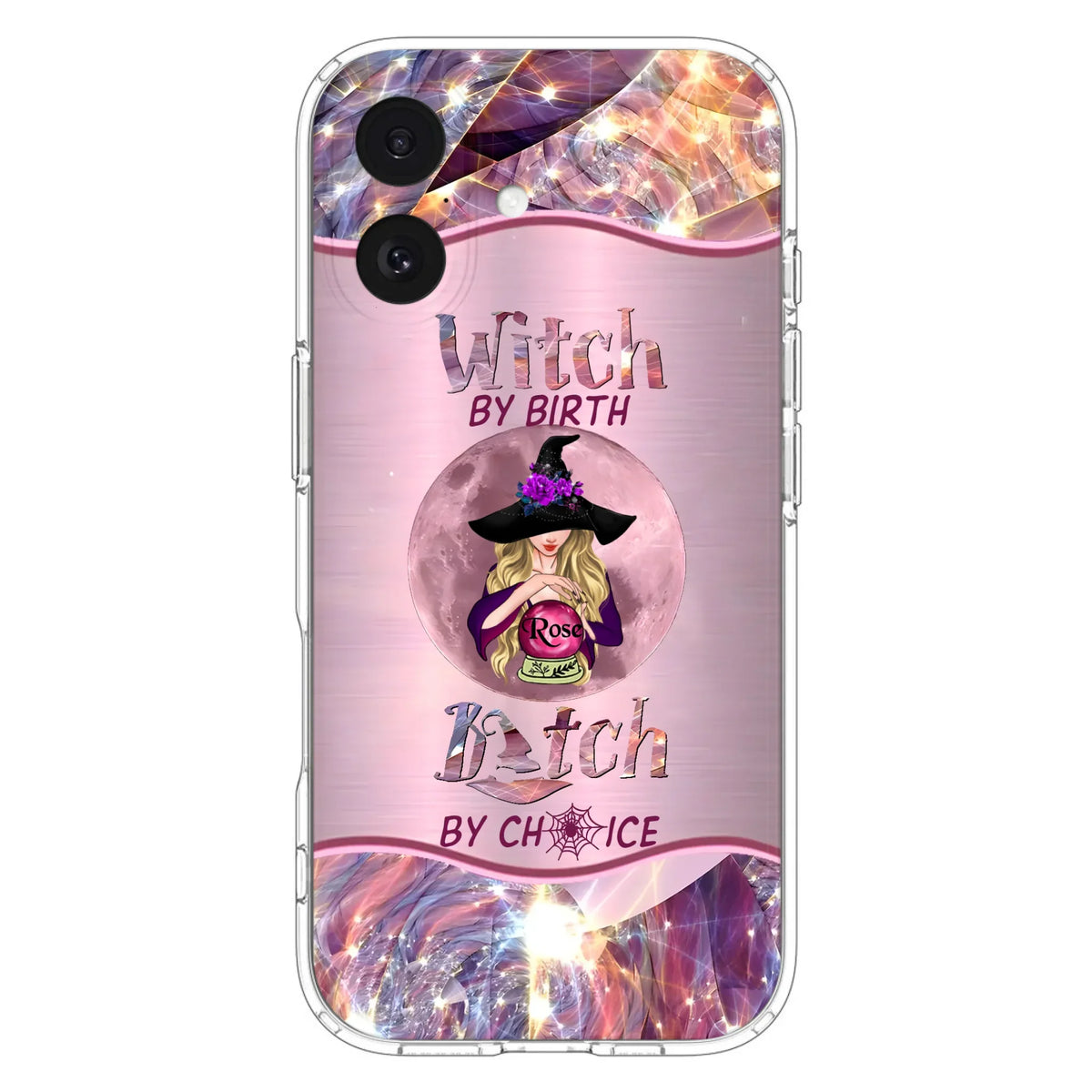 Personalized Witch Phone Case - Halloween Gift Idea For Witch Lovers - Case For iPhone/Samsung  - Witch By Birth Bitch By Choice