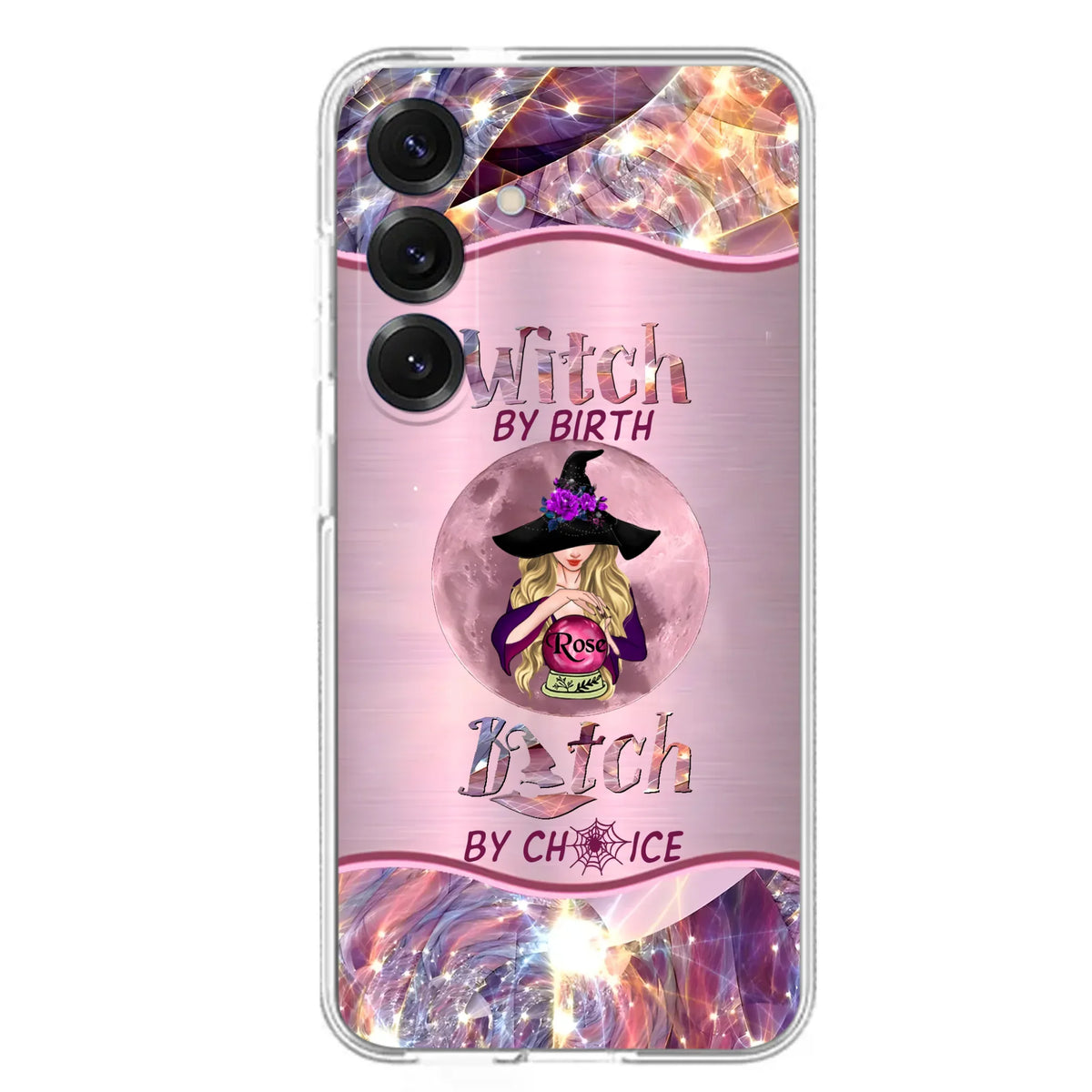 Personalized Witch Phone Case - Halloween Gift Idea For Witch Lovers - Case For iPhone/Samsung  - Witch By Birth Bitch By Choice