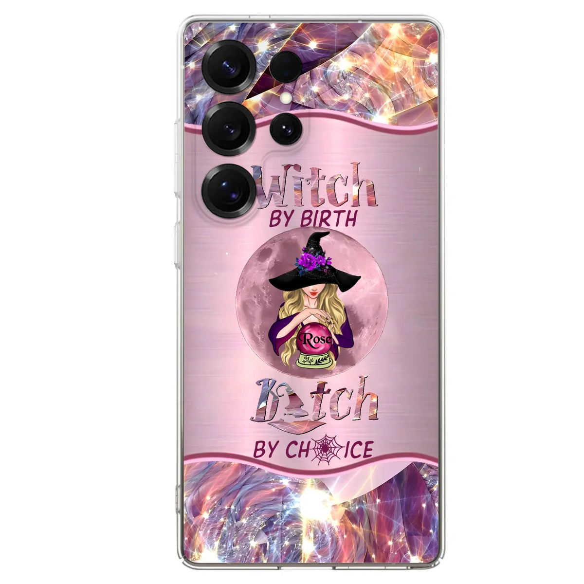 Personalized Witch Phone Case - Halloween Gift Idea For Witch Lovers - Case For iPhone/Samsung  - Witch By Birth Bitch By Choice