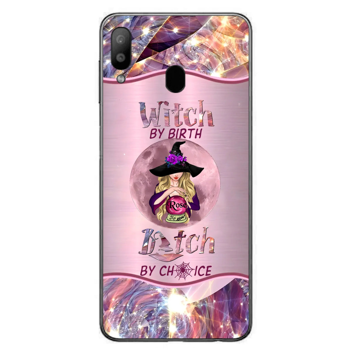 Personalized Witch Phone Case - Halloween Gift Idea For Witch Lovers - Case For iPhone/Samsung  - Witch By Birth Bitch By Choice