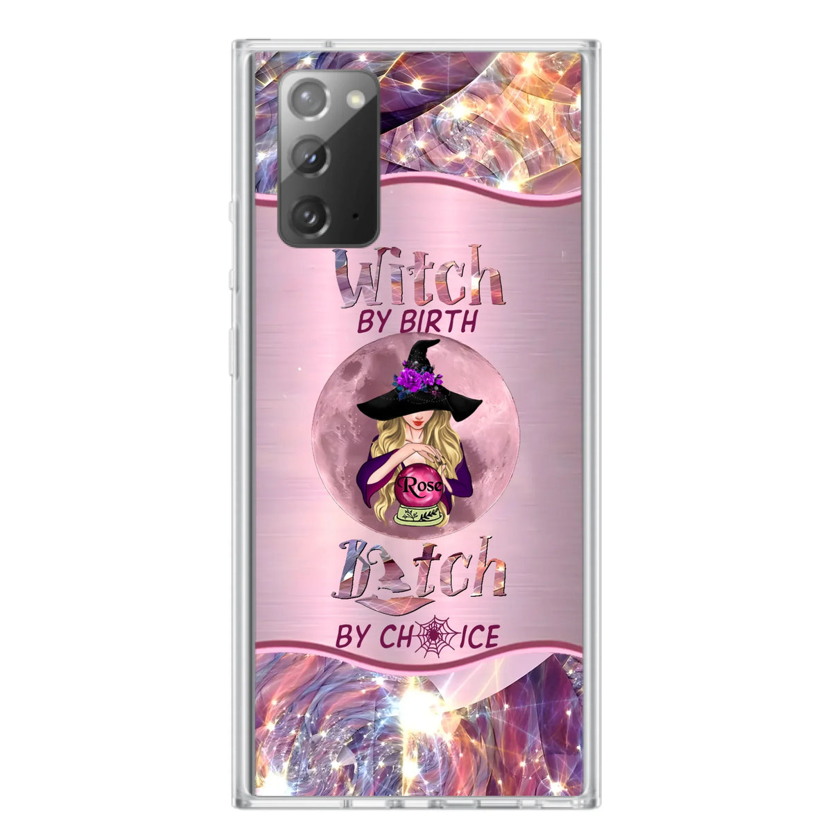 Personalized Witch Phone Case - Halloween Gift Idea For Witch Lovers - Case For iPhone/Samsung  - Witch By Birth Bitch By Choice