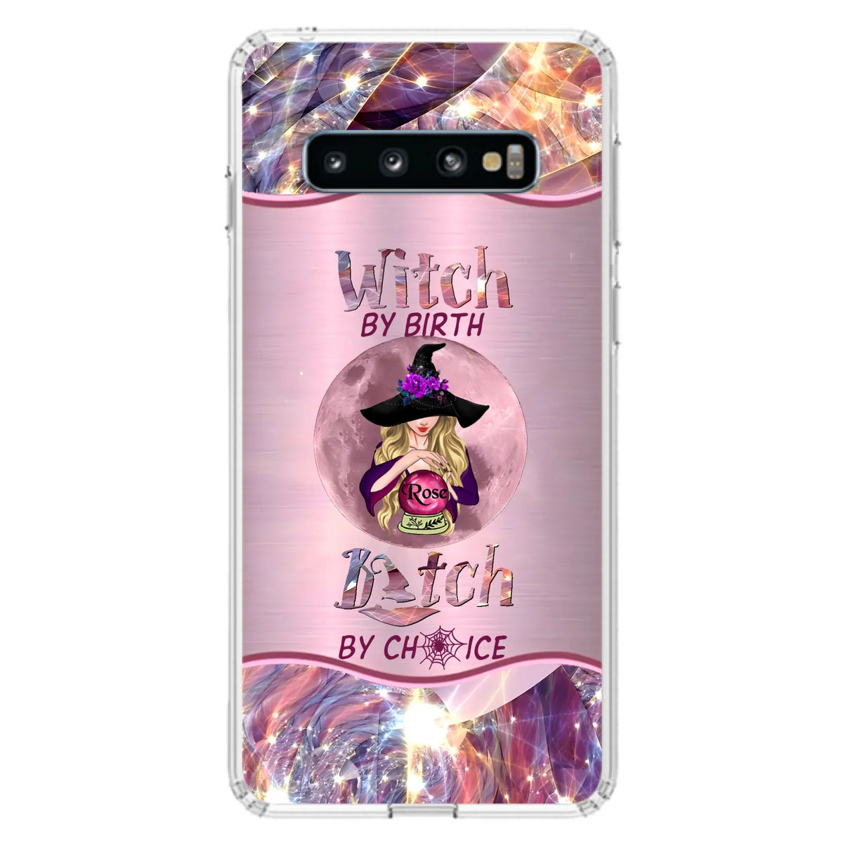 Personalized Witch Phone Case - Halloween Gift Idea For Witch Lovers - Case For iPhone/Samsung  - Witch By Birth Bitch By Choice