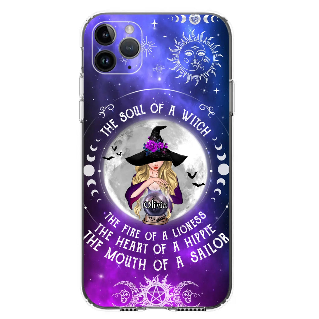 Personalized Witch Phone Case - Halloween Gift Idea For Witch Lovers - The Soul Of A Witch - Case For iPhone/Samsung