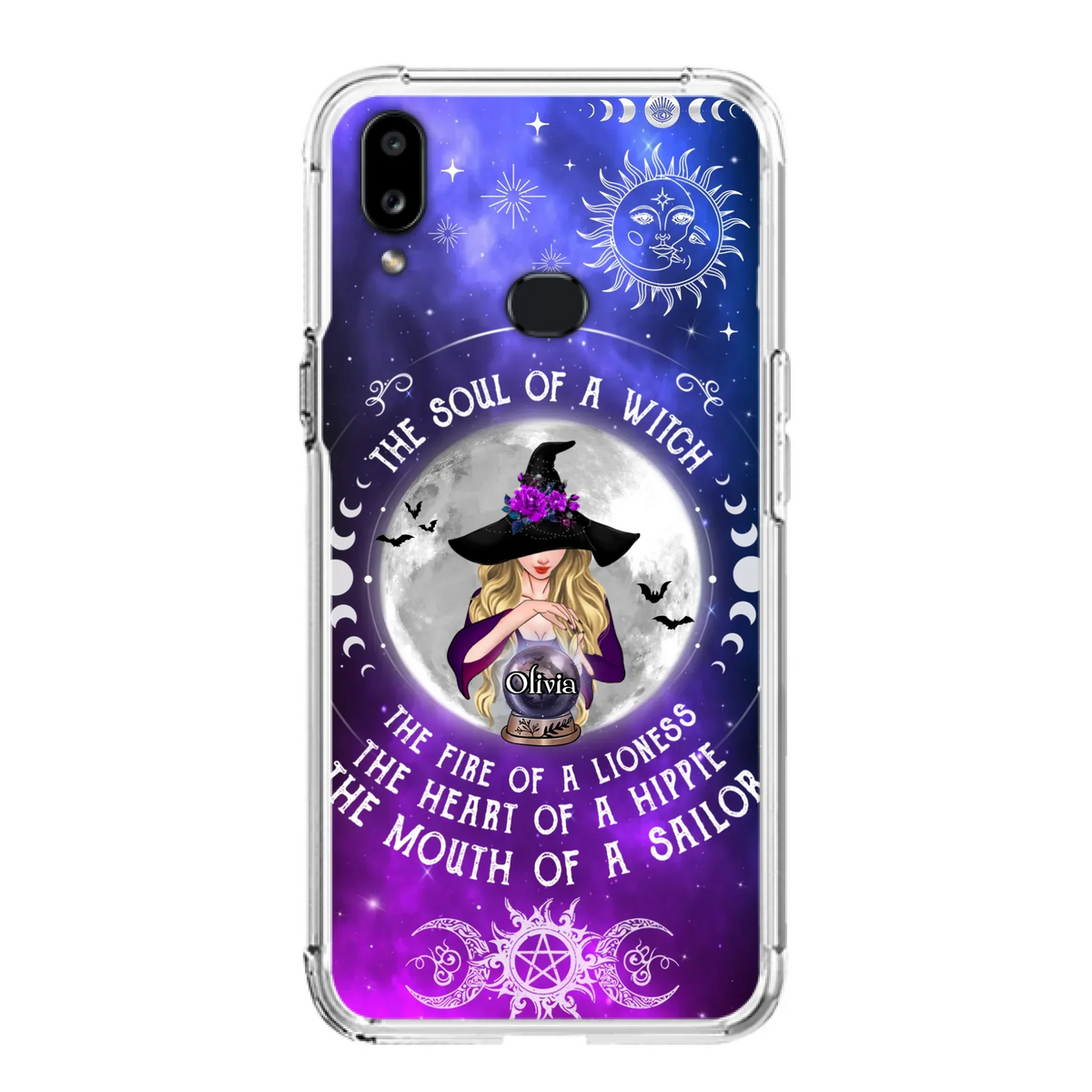 Personalized Witch Phone Case - Halloween Gift Idea For Witch Lovers - The Soul Of A Witch - Case For iPhone/Samsung