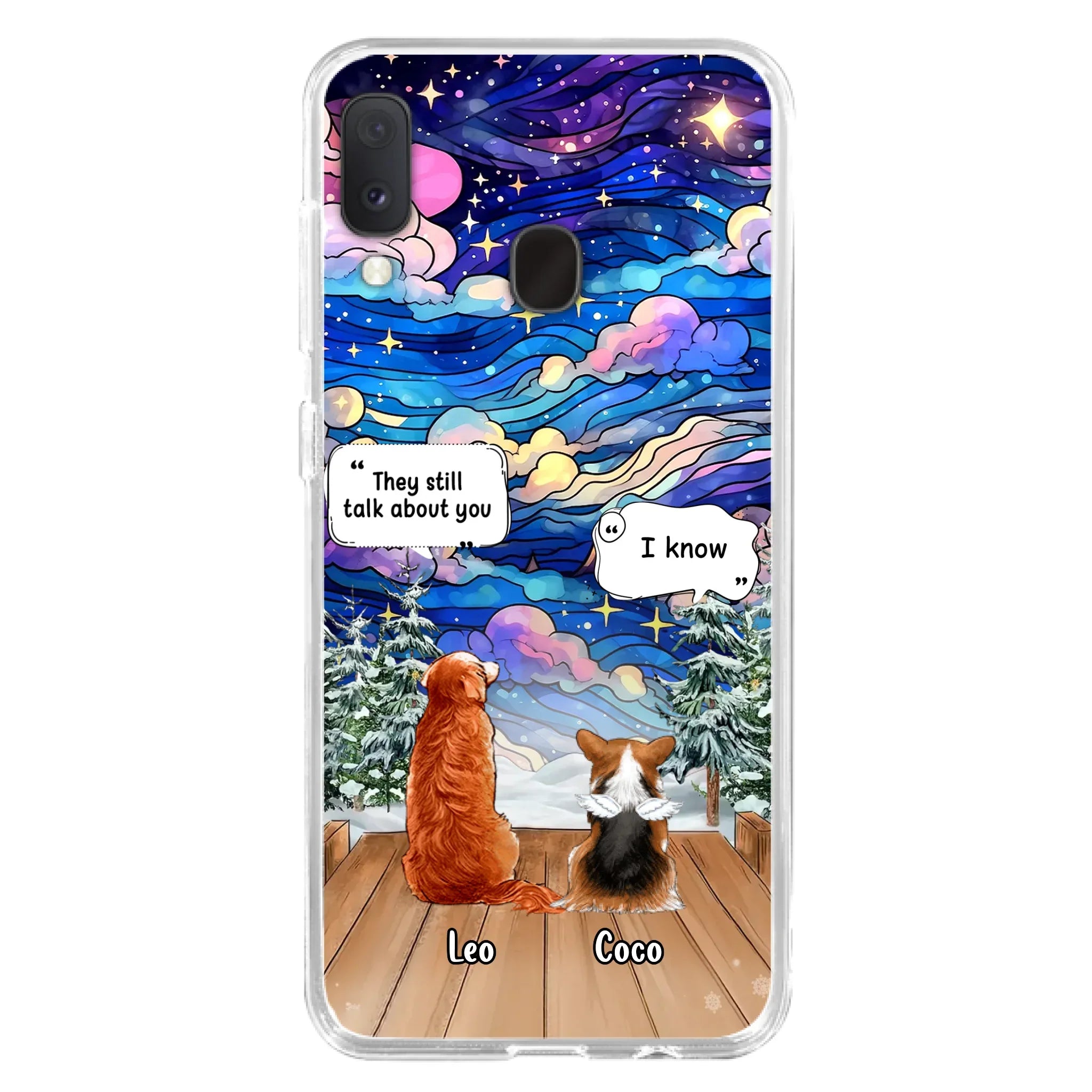 Personalized Dog Memorial Phone Case - Upto 4 Pets - Memorial Gift Idea For Dog/ Cat/ Rabbit Lovers - They Still Talk About You - Case For iPhone/Samsung