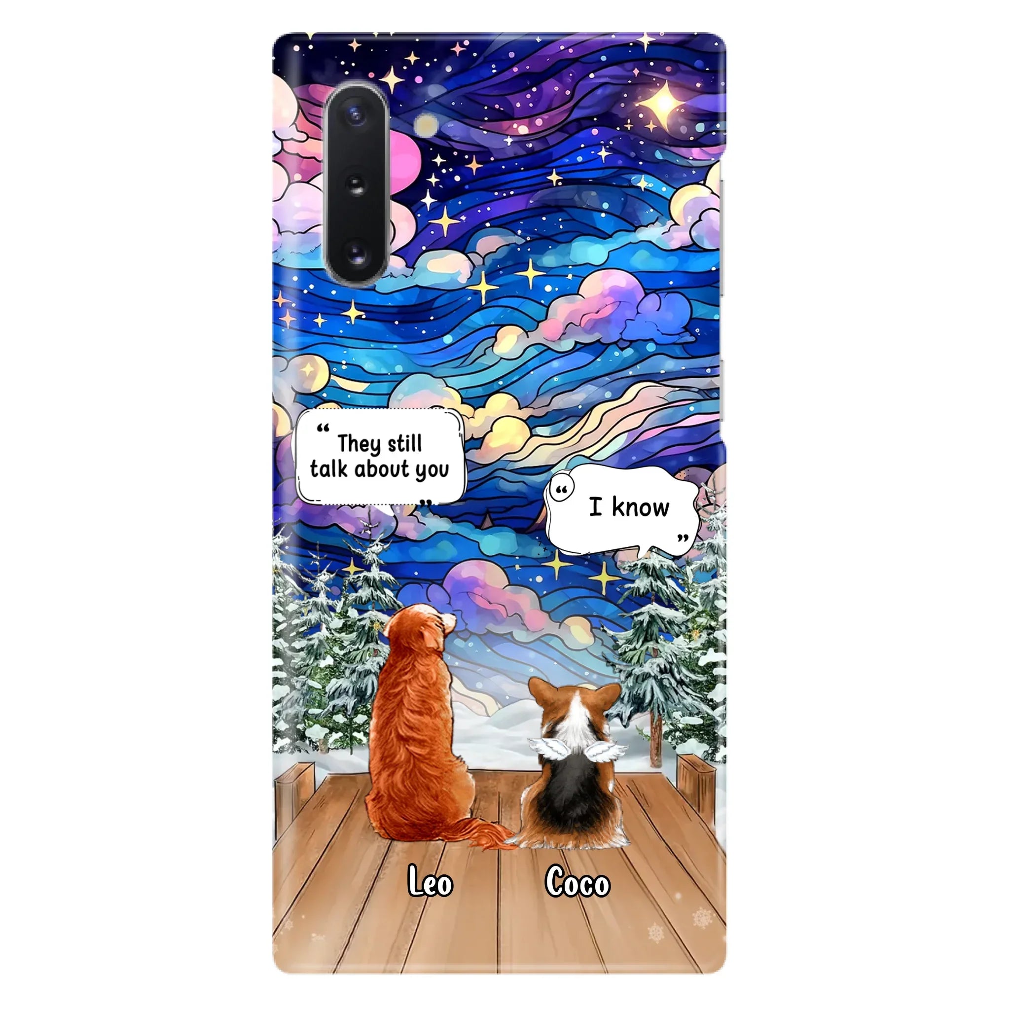 Personalized Dog Memorial Phone Case - Upto 4 Pets - Memorial Gift Idea For Dog/ Cat/ Rabbit Lovers - They Still Talk About You - Case For iPhone/Samsung