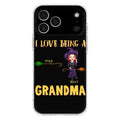 Personalized Witch Grandma Phone Case - Gift Idea For Halloween/Witch/Grandma - Upto 8 Kids - I Love Being A Grandma - Case For iPhone/Samsung