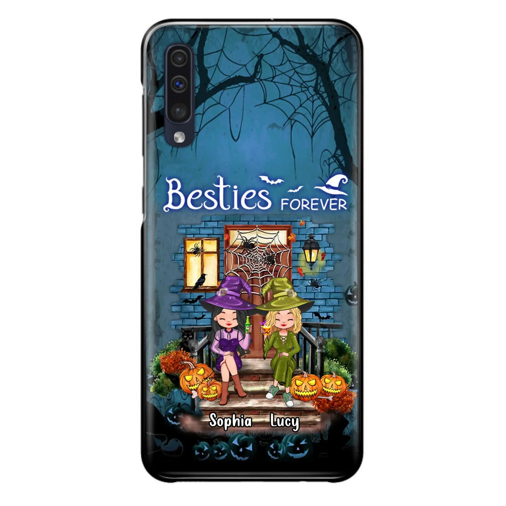 Custom Personalized Halloween Friend Phone Case - Upto 5 Friends - Halloween Gift Idea for Friends/Sisters - Besties Forever - Case for iPhone/Samsung
