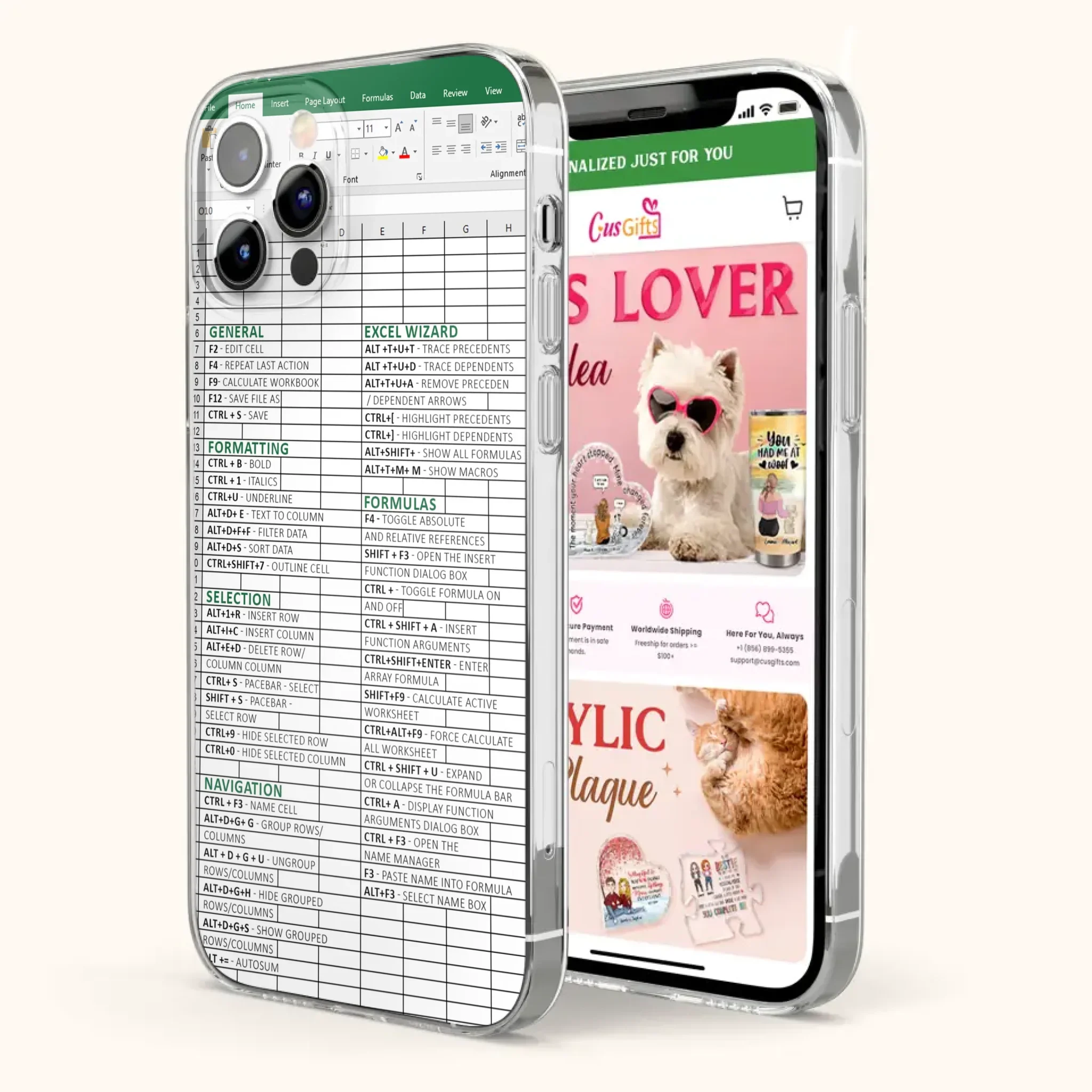 Personalized Excel Phone Case - Gift Idea For Excel Lovers - Cases For iPhone/Samsung