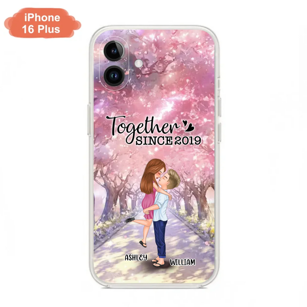 Personalized Couple Phone Case - Wedding/Anniversary Gift Idea for Couple - Together Since 2019 - Case For iPhone/Samsung