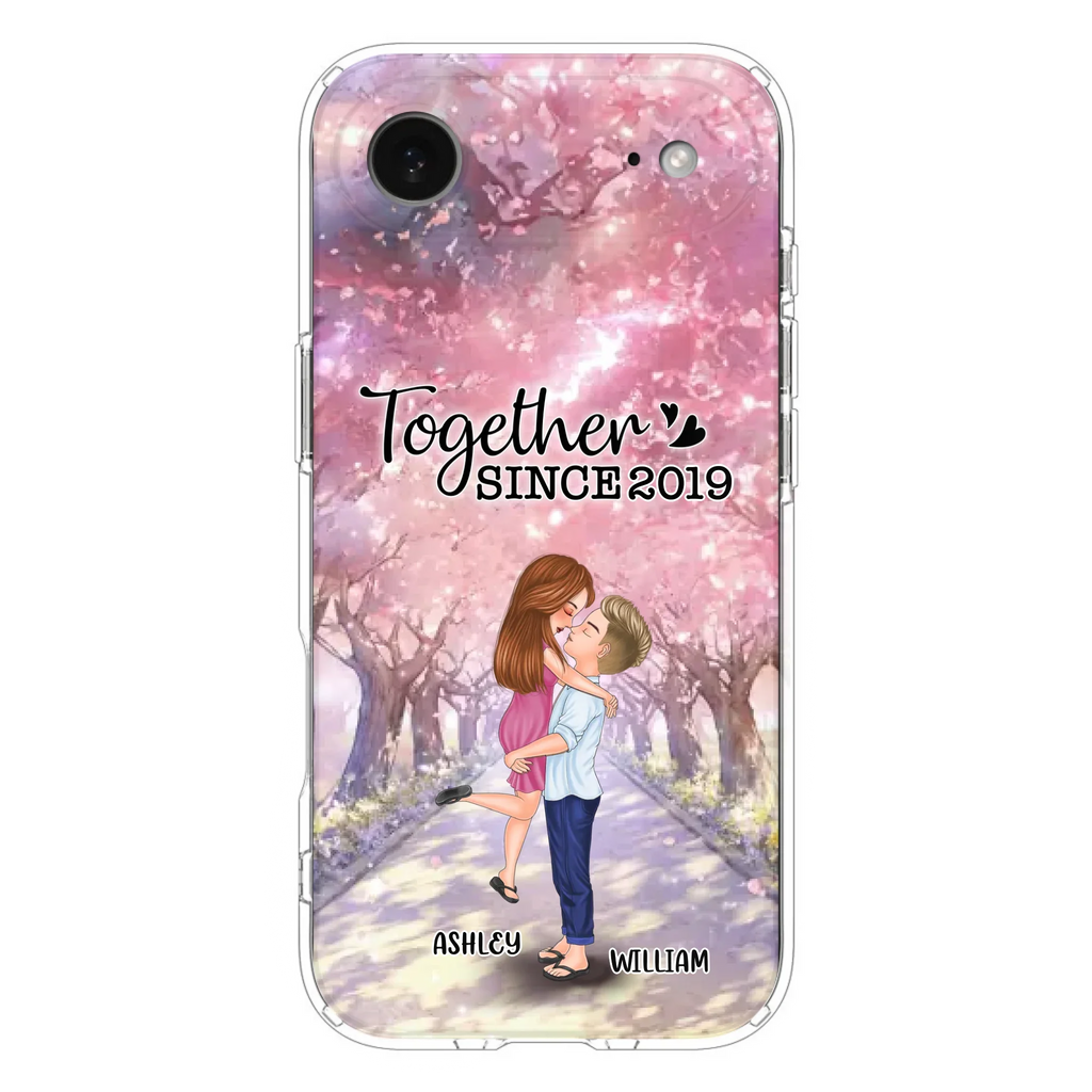 Personalized Couple Phone Case - Wedding/Anniversary Gift Idea for Couple - Together Since 2019 - Case For iPhone/Samsung