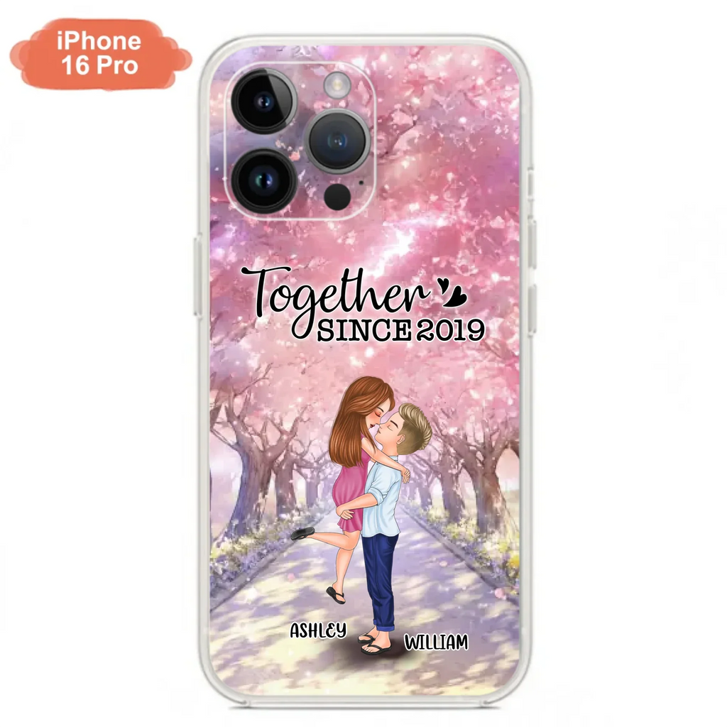 Personalized Couple Phone Case - Wedding/Anniversary Gift Idea for Couple - Together Since 2019 - Case For iPhone/Samsung