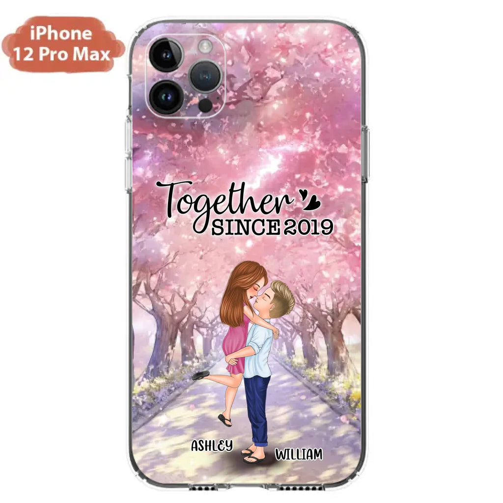 Personalized Couple Phone Case - Wedding/Anniversary Gift Idea for Couple - Together Since 2019 - Case For iPhone/Samsung