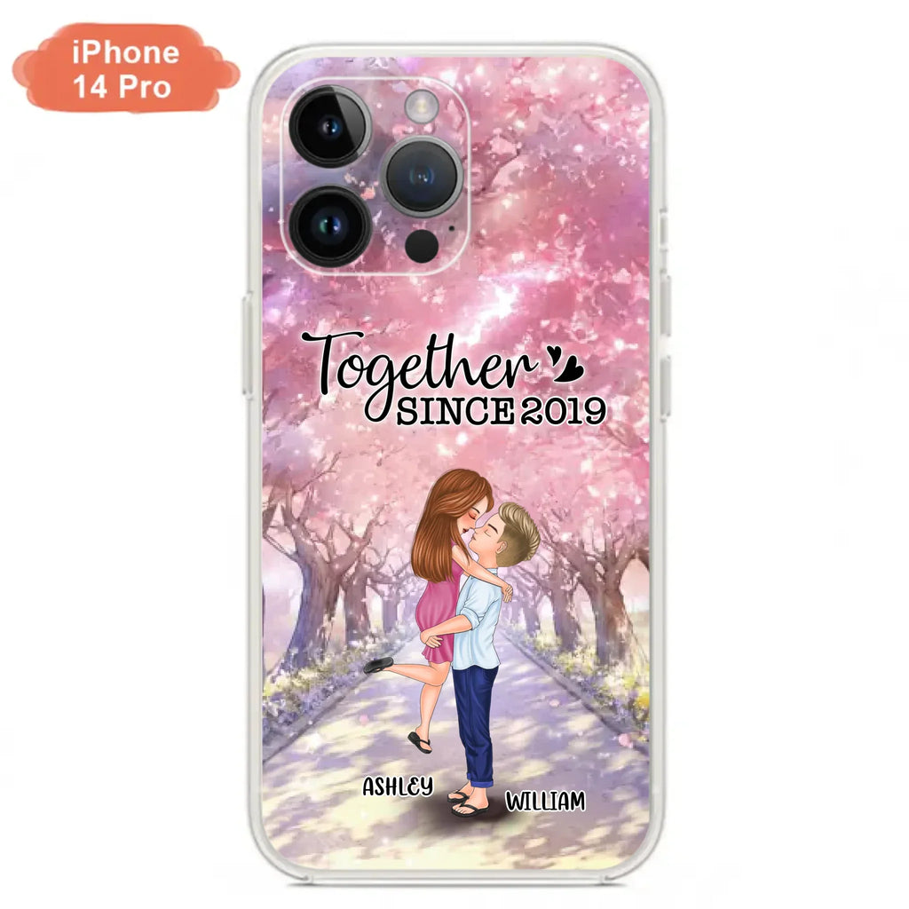 Personalized Couple Phone Case - Wedding/Anniversary Gift Idea for Couple - Together Since 2019 - Case For iPhone/Samsung