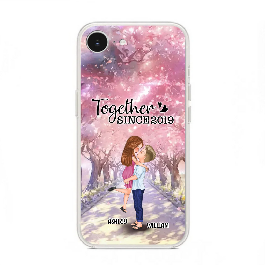 Personalized Couple Phone Case - Wedding/Anniversary Gift Idea for Couple - Together Since 2019 - Case For iPhone/Samsung