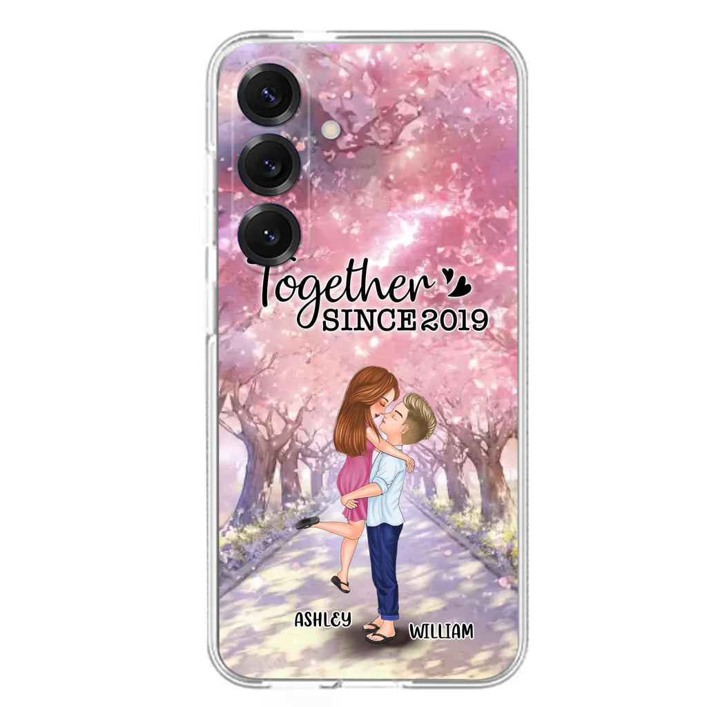 Personalized Couple Phone Case - Wedding/Anniversary Gift Idea for Couple - Together Since 2019 - Case For iPhone/Samsung