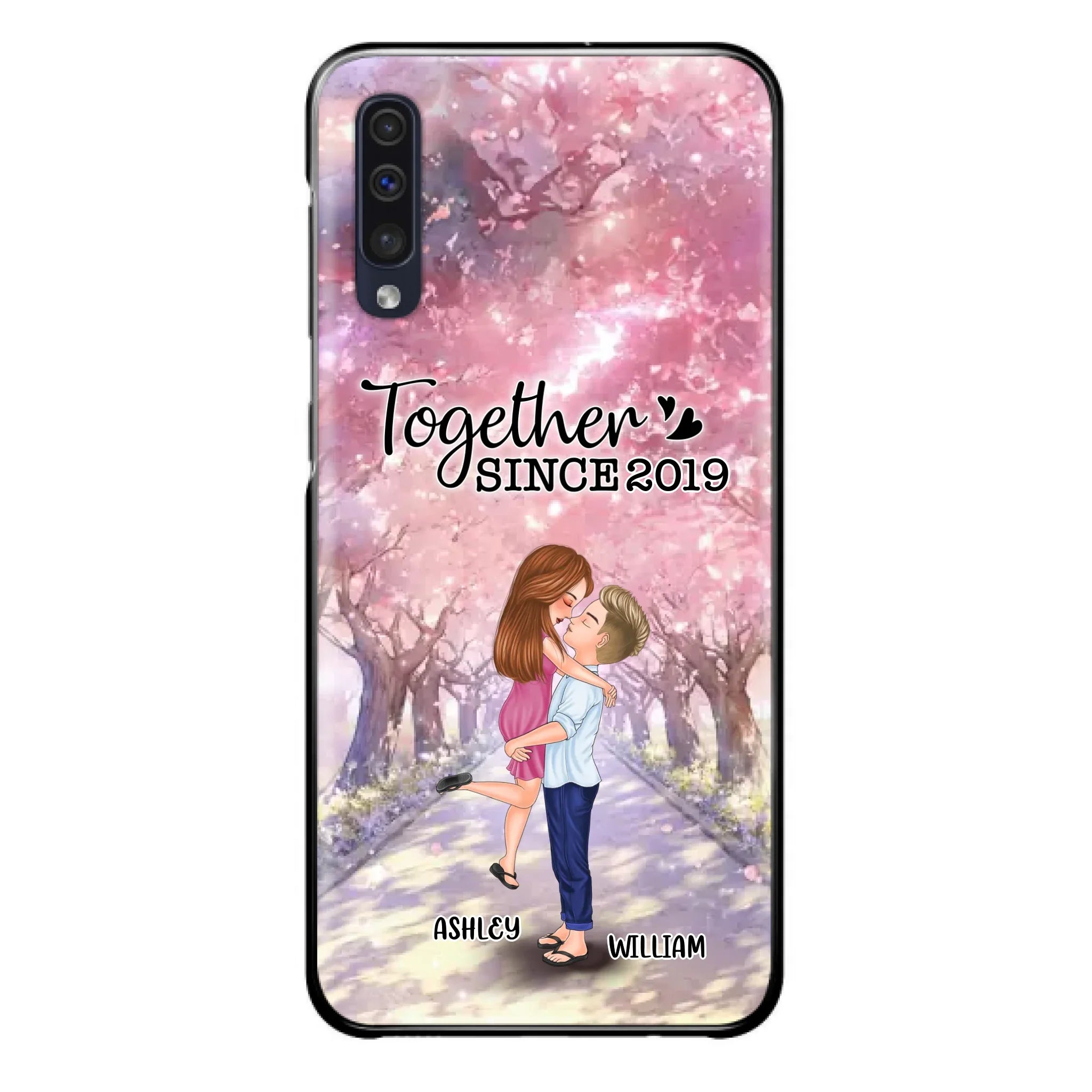 Personalized Couple Phone Case - Wedding/Anniversary Gift Idea for Couple - Together Since 2019 - Case For iPhone/Samsung
