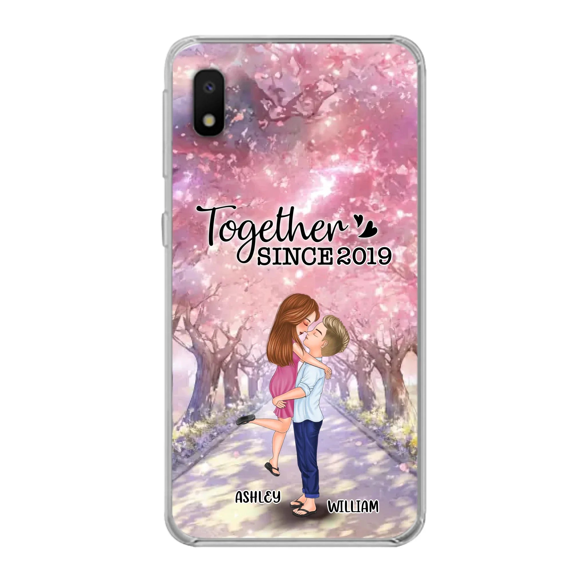 Personalized Couple Phone Case - Wedding/Anniversary Gift Idea for Couple - Together Since 2019 - Case For iPhone/Samsung
