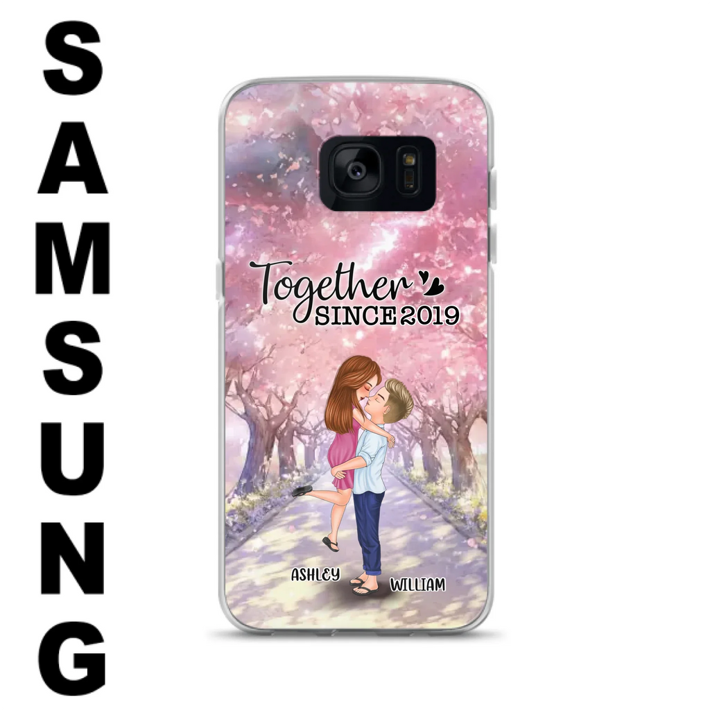 Personalized Couple Phone Case - Wedding/Anniversary Gift Idea for Couple - Together Since 2019 - Case For iPhone/Samsung