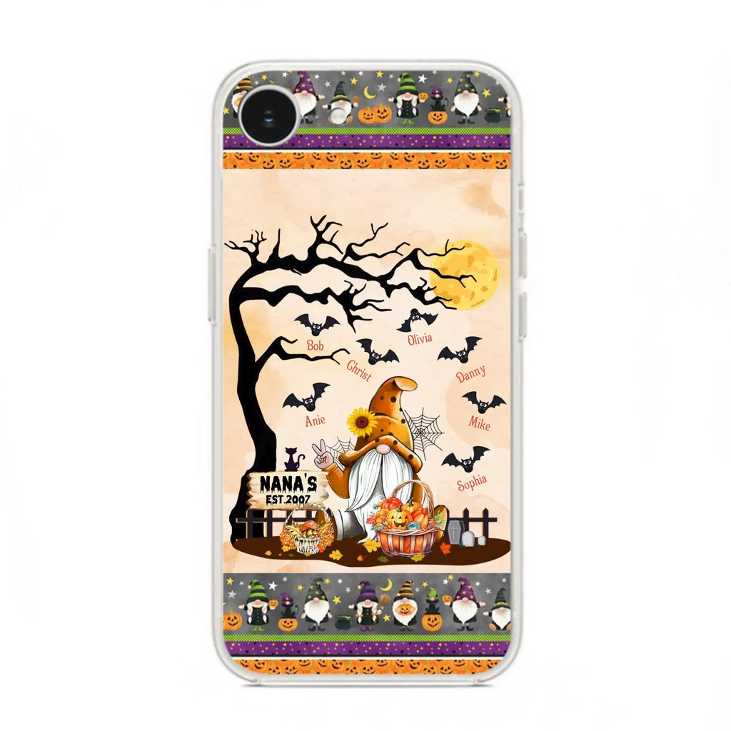 Custom Personalized Boo Grandma Phone Case - Halloween Gift For Grandma - Upto 7 Kids - Case For iPhone/ Samsung