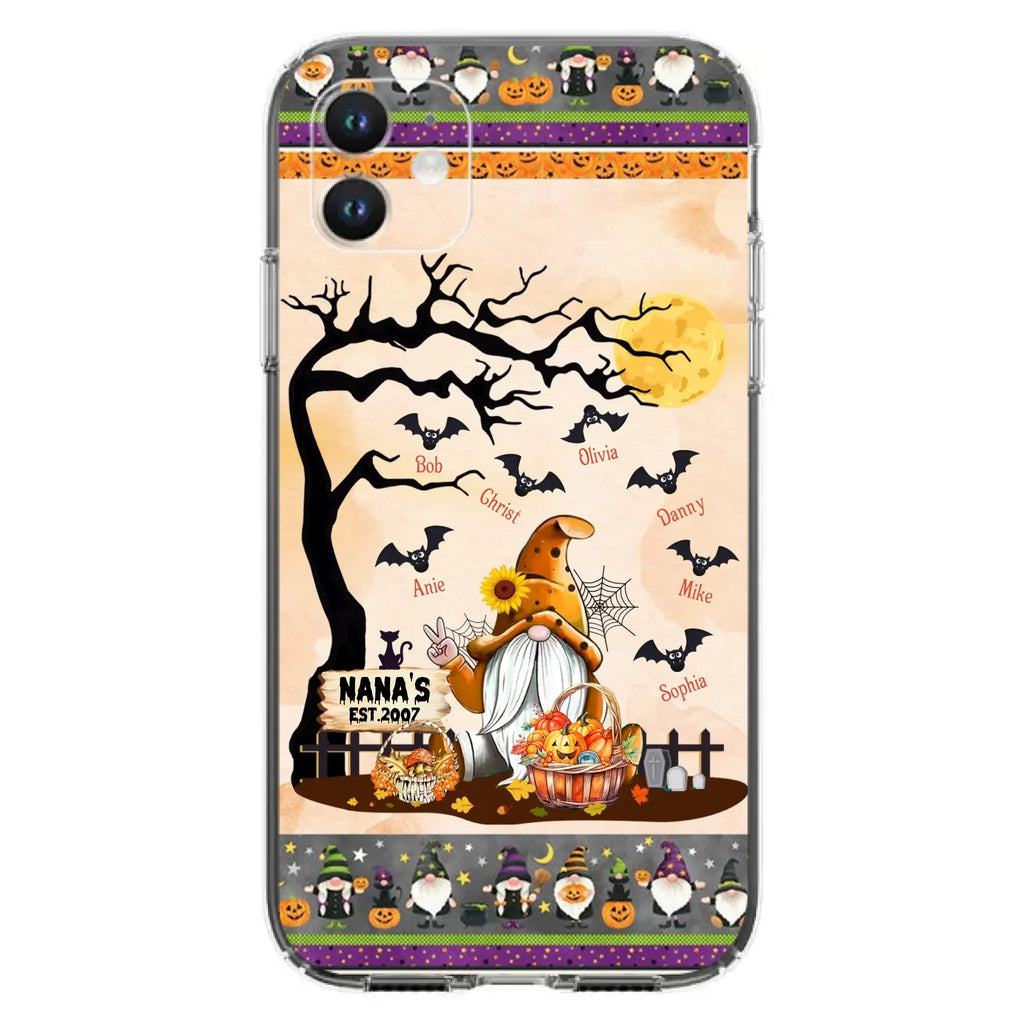 Custom Personalized Boo Grandma Phone Case - Halloween Gift For Grandma - Upto 7 Kids - Case For iPhone/ Samsung