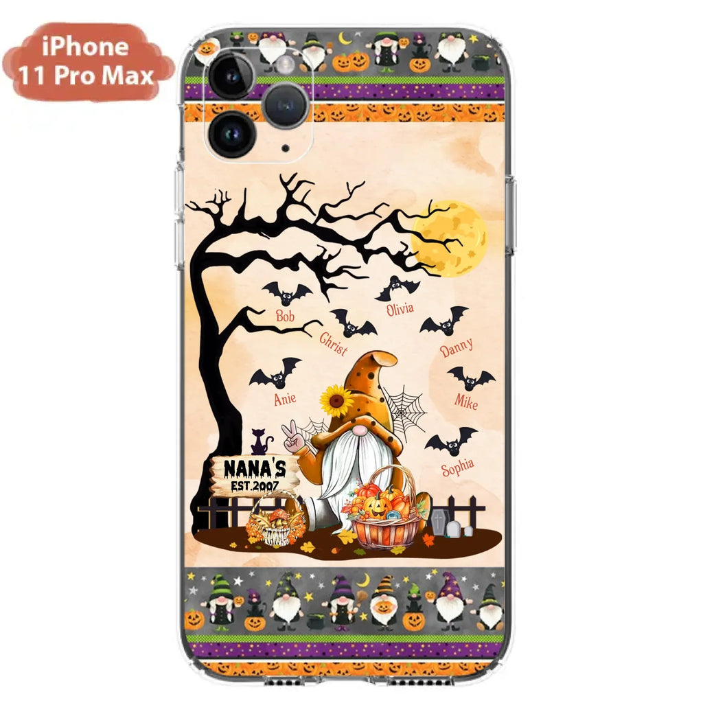 Custom Personalized Boo Grandma Phone Case - Halloween Gift For Grandma - Upto 7 Kids - Case For iPhone/ Samsung