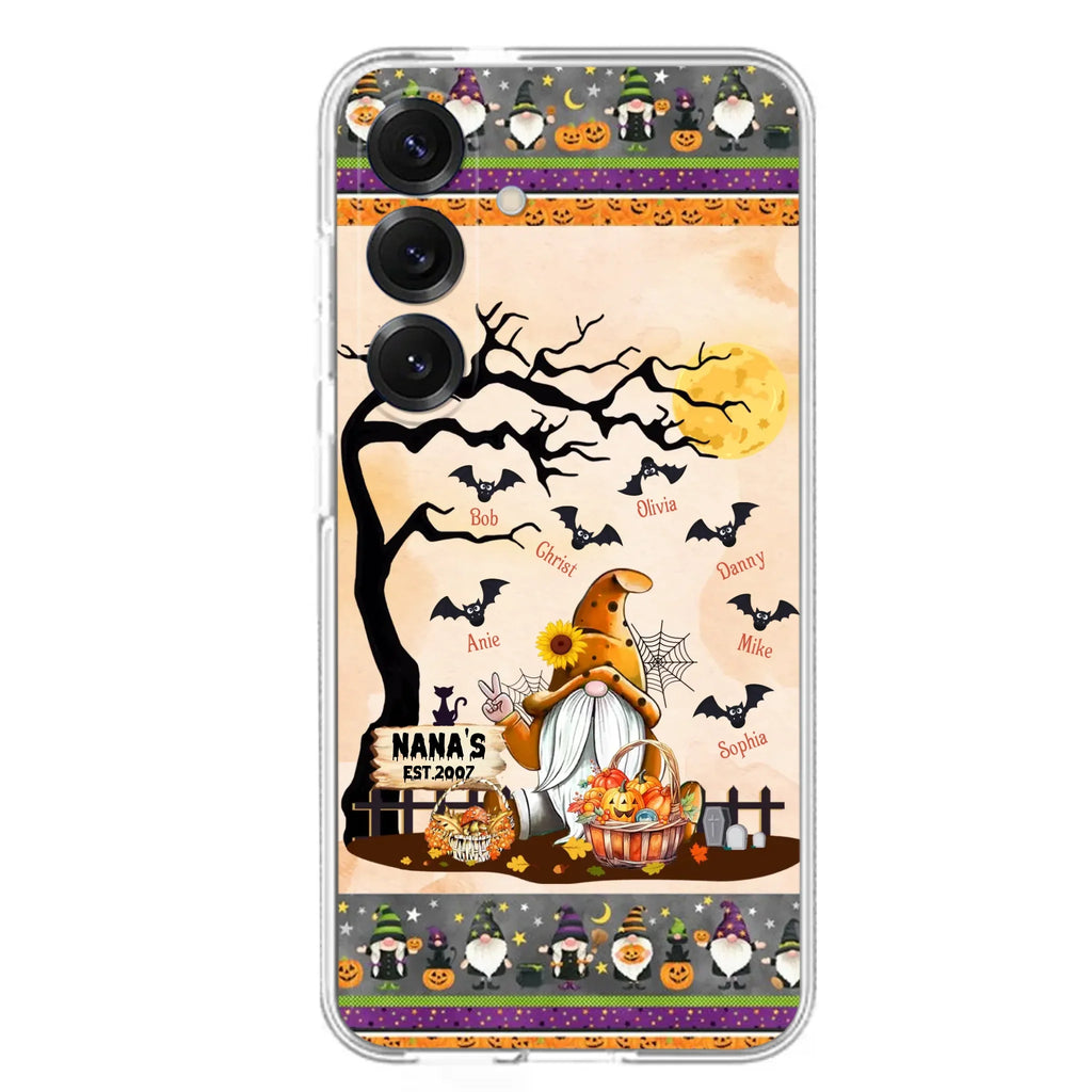 Custom Personalized Boo Grandma Phone Case - Halloween Gift For Grandma - Upto 7 Kids - Case For iPhone/ Samsung