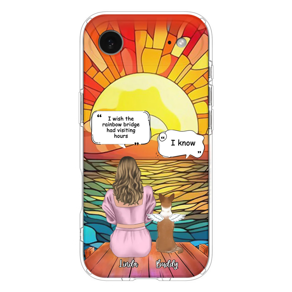 Custom Personalized Memorial Dog Phone Case - Upto 4 Dogs - Memorial Gift Idea For Dog Owners - Case for iPhone/Samsung