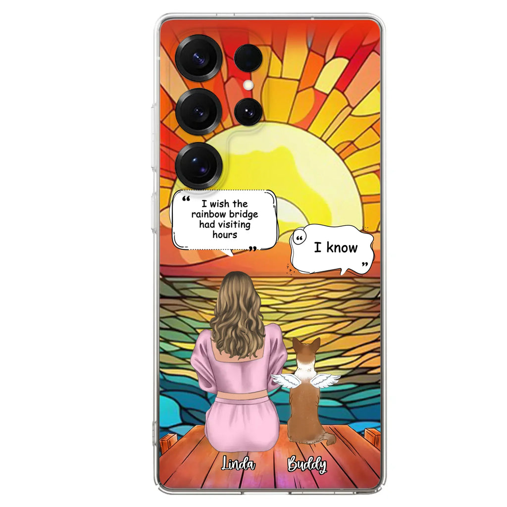 Custom Personalized Memorial Dog Phone Case - Upto 4 Dogs - Memorial Gift Idea For Dog Owners - Case for iPhone/Samsung