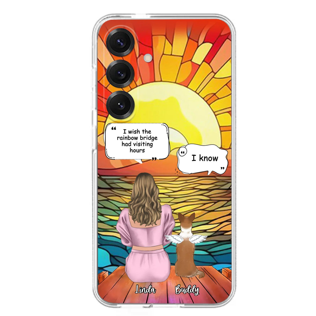 Custom Personalized Memorial Dog Phone Case - Upto 4 Dogs - Memorial Gift Idea For Dog Owners - Case for iPhone/Samsung