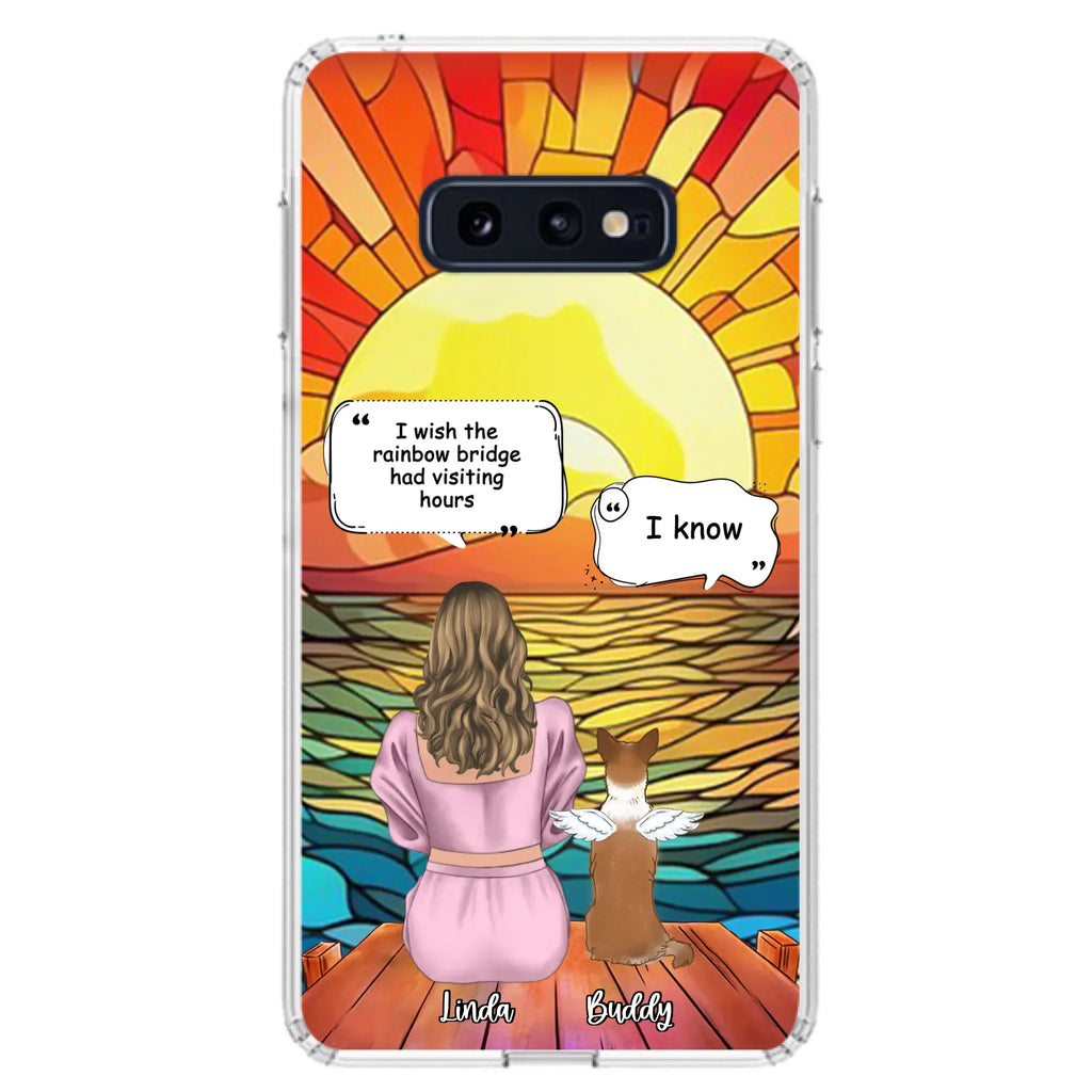 Custom Personalized Memorial Dog Phone Case - Upto 4 Dogs - Memorial Gift Idea For Dog Owners - Case for iPhone/Samsung