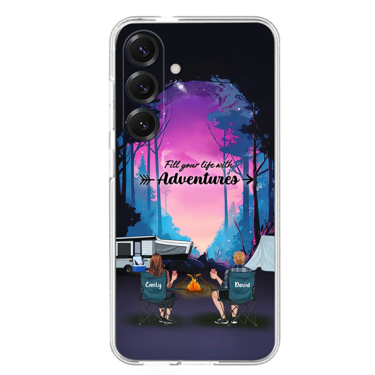 Personalized Camping Phone Case - Full Option - Best Gift For Camping Lovers - Fill Your Life With Adventures - Case For iPhone/Samsung