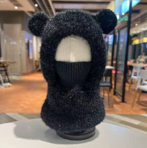 Warm, Windproof Knitted Wool Hat With Earflaps