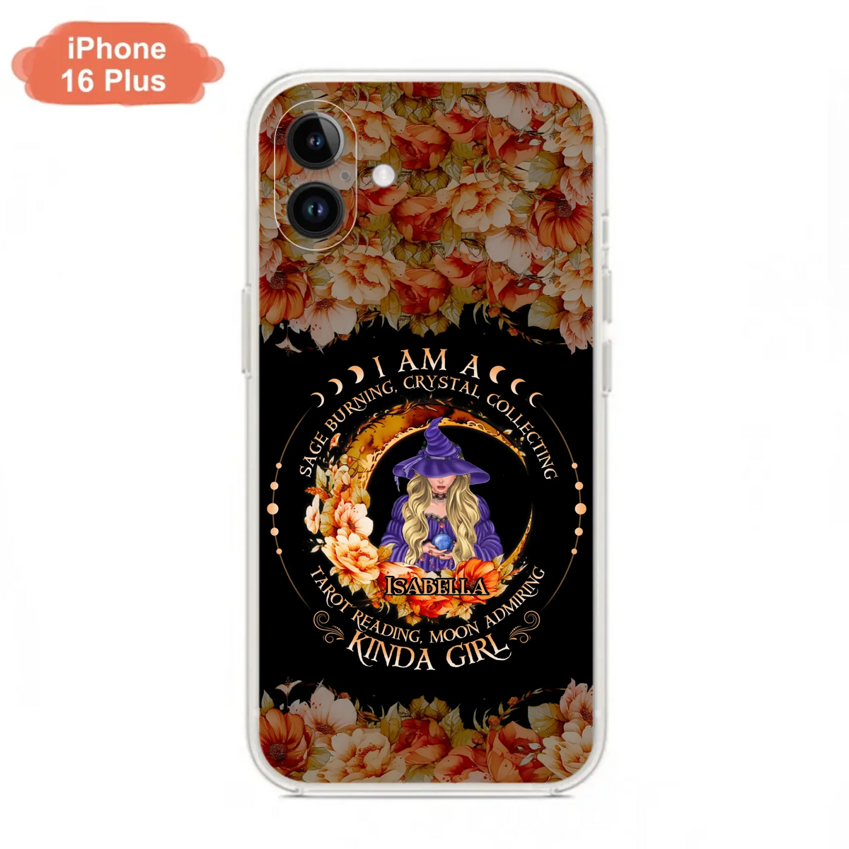 Personalized Witch Phone Case - Gift Idea For Halloween - I Am A Sage Burning, Crystal Collecting, Tarot Reading, Moon Admiring Kinda Girl - Cases For iPhone/Samsung