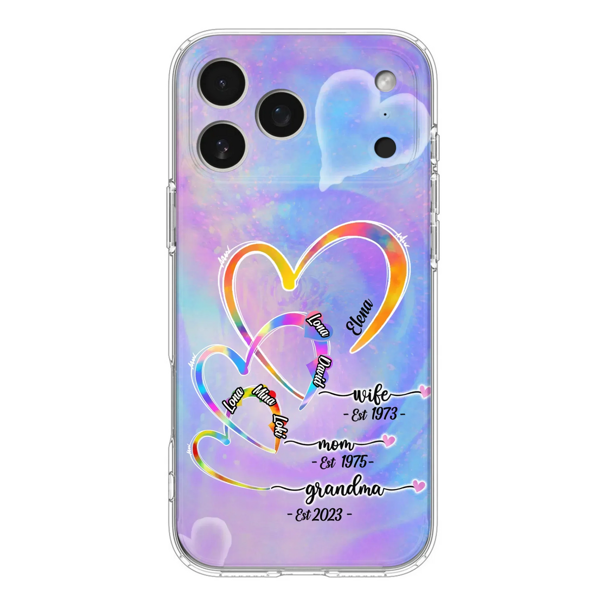 Personalized Mom Phone Case - Gift Idea For Mom/Grandma - Upto 4 Children/5 Grandchildren - Cases For iPhone/Samsung