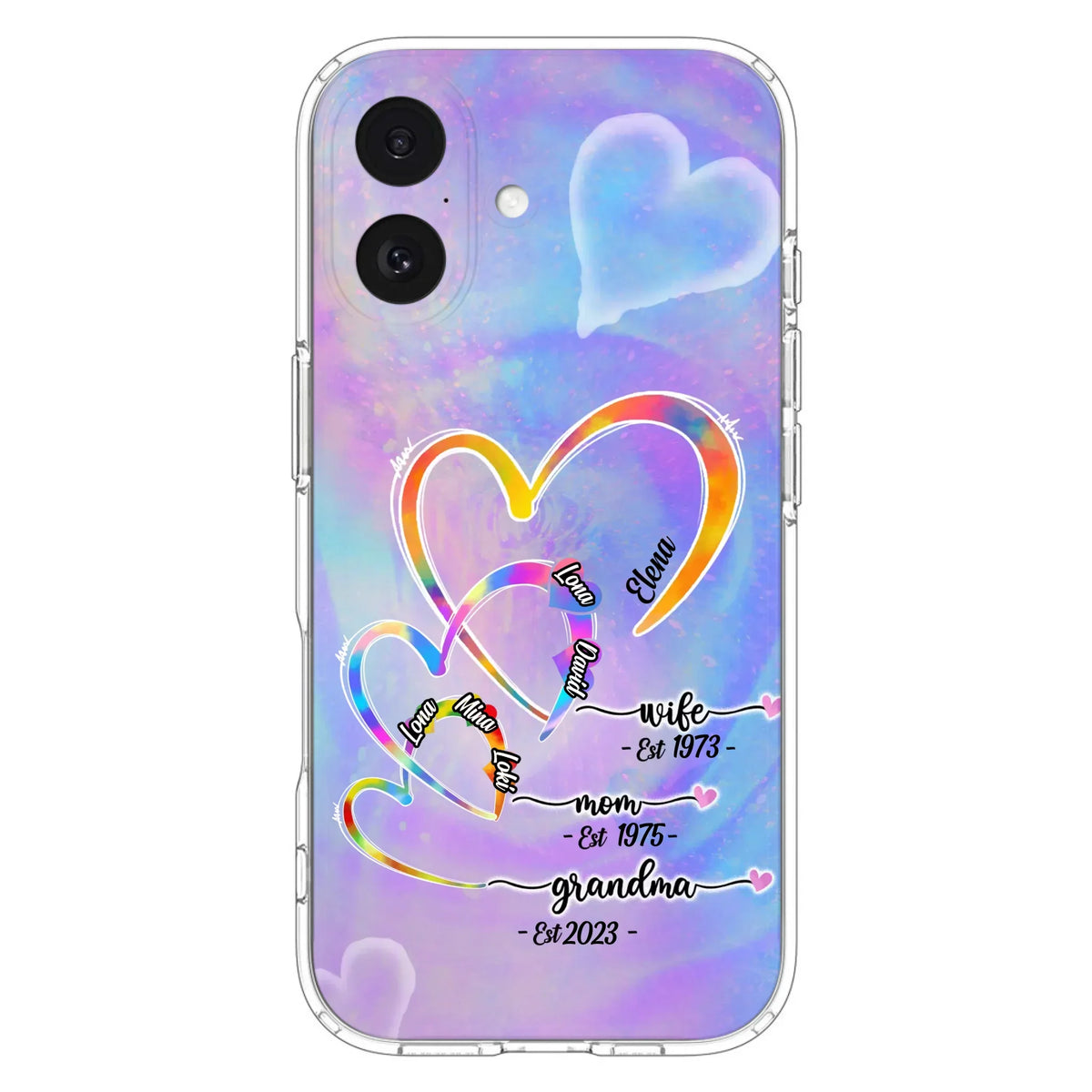Personalized Mom Phone Case - Gift Idea For Mom/Grandma - Upto 4 Children/5 Grandchildren - Cases For iPhone/Samsung