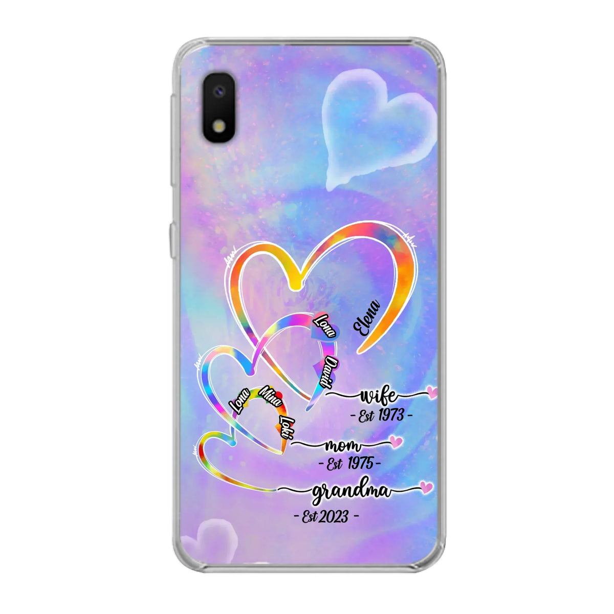 Personalized Mom Phone Case - Gift Idea For Mom/Grandma - Upto 4 Children/5 Grandchildren - Cases For iPhone/Samsung