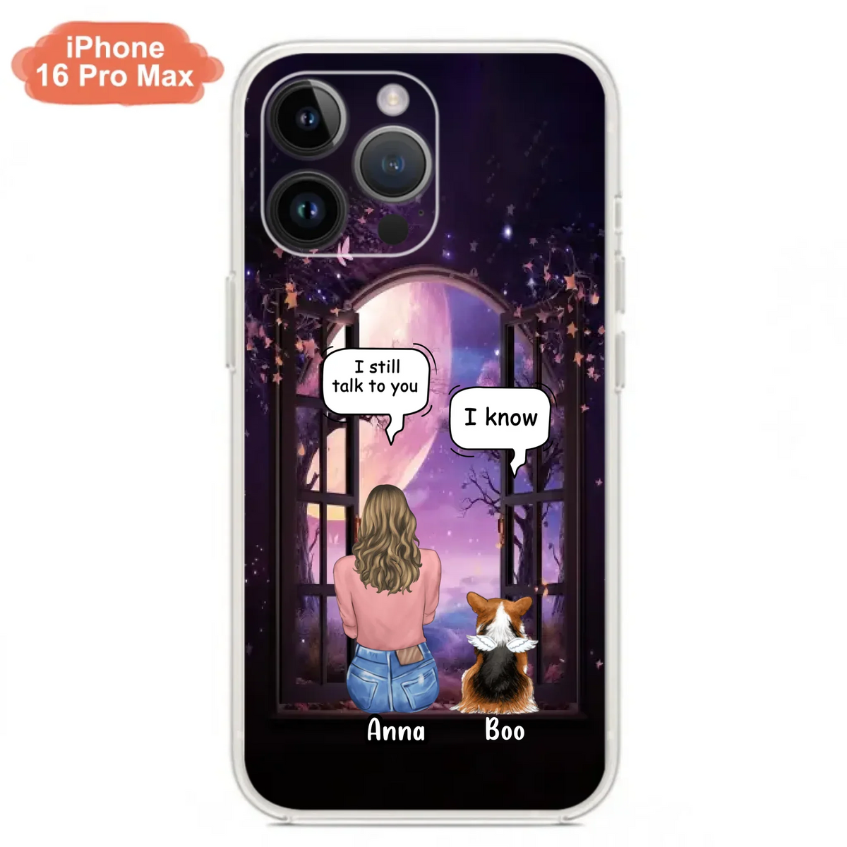Custom Personalized Memorial Pet Phone Case - Upto 4 Dogs/Cats/Rabbits - Memorial Gift Idea for Dog/Cat/Rabbit Owners - Case For iPhone/Samsung